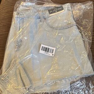 Abercrombie & Fitch Sky Blue Denim Shorts